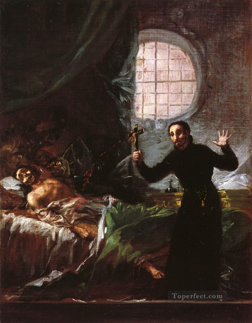 San Francisco de Borgia ayudando a un moribundo impenitente Francisco de Goya Pintura al óleo